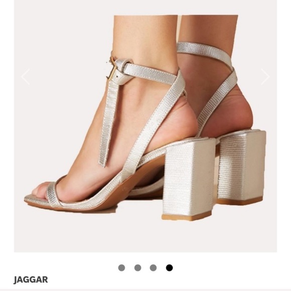 JAGGAR The Label Essential Lizard Metallic Heels - Picture 3 of 8